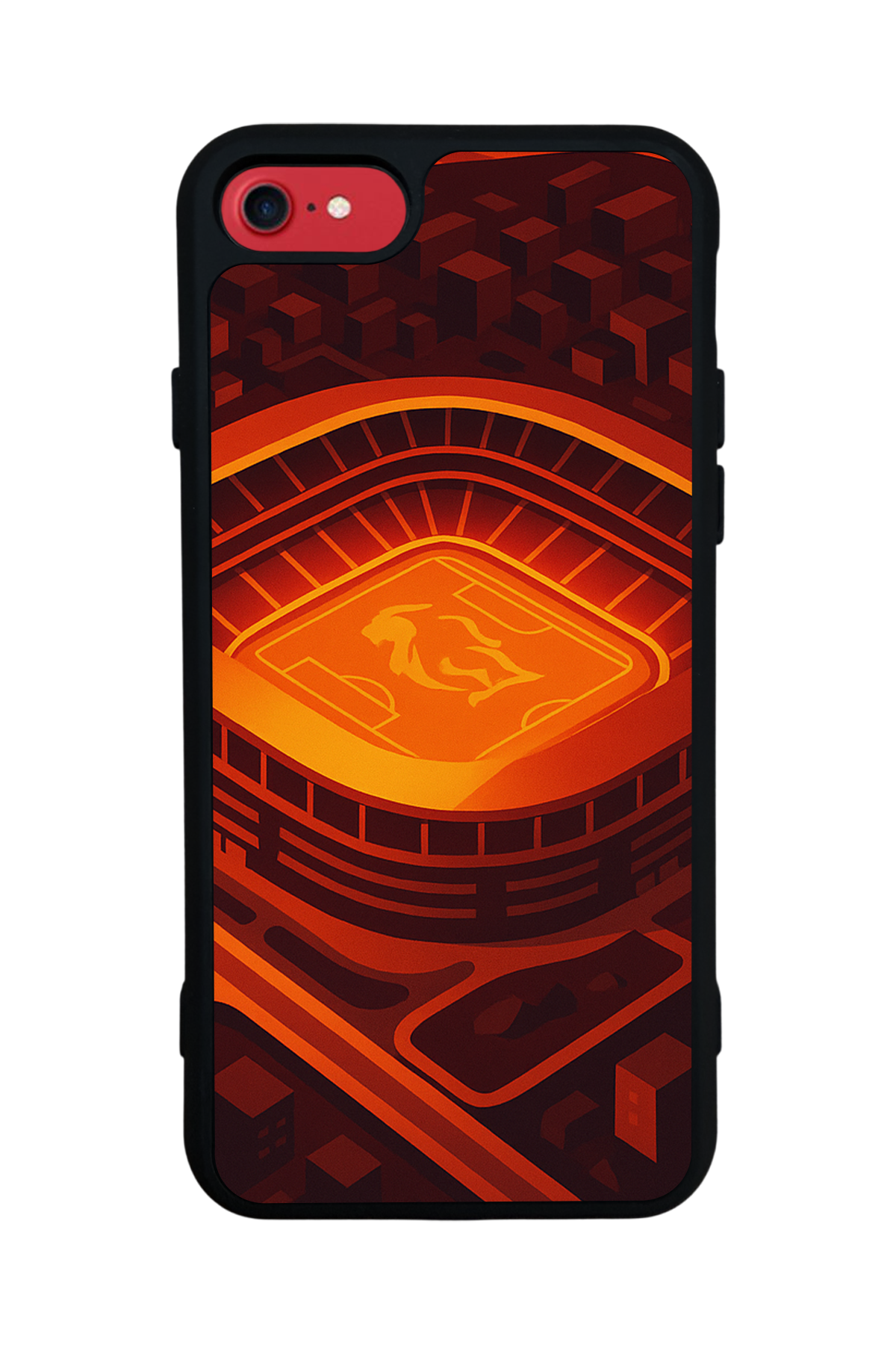 iPhone 7 Uyumlu Aslan Tasarımlı Glossy Premium Kılıf