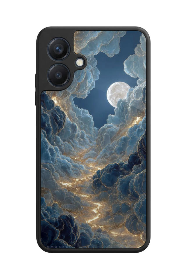 Samsung Galaxy A07 Uyumlu Ay Tasarımlı Glossy Premium Kılıf