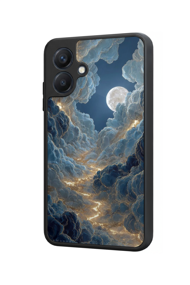 Samsung Galaxy A07 Uyumlu Ay Tasarımlı Glossy Premium Kılıf