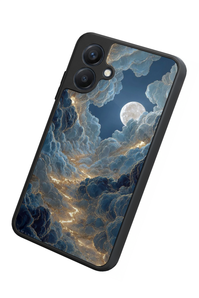 Samsung Galaxy A07 Uyumlu Ay Tasarımlı Glossy Premium Kılıf