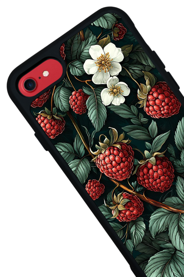 iPhone SE Uyumlu Botanik Tasarımlı Glossy Premium Kılıf