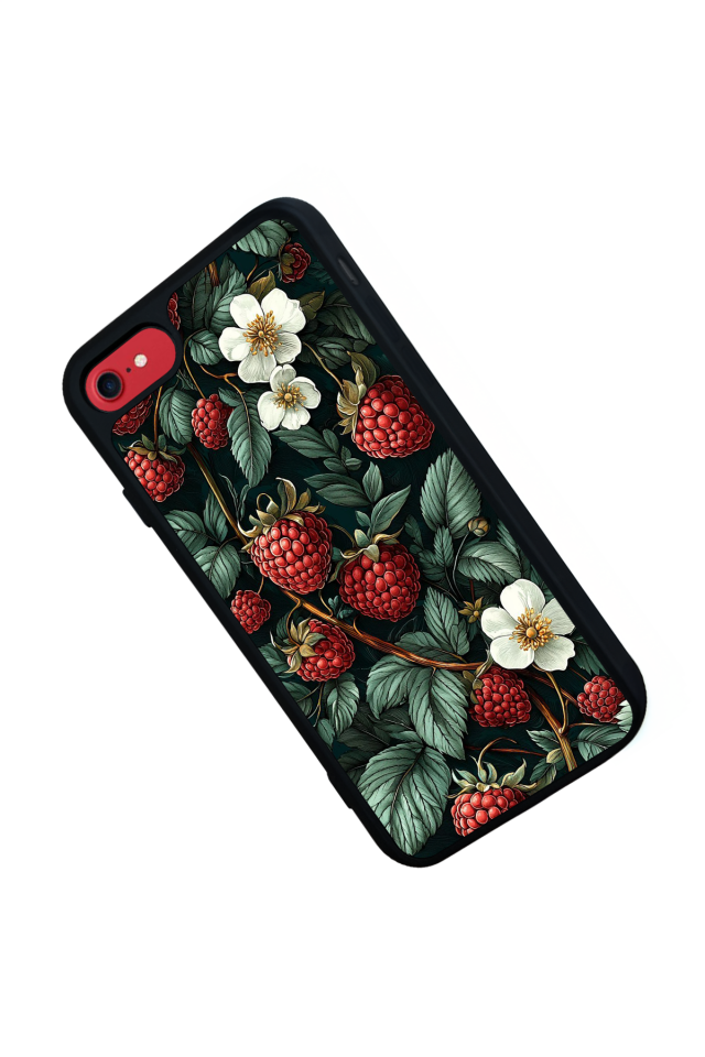 iPhone SE Uyumlu Botanik Tasarımlı Glossy Premium Kılıf