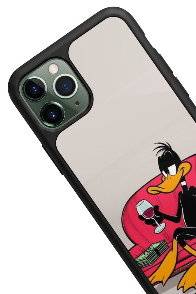 iPhone 11 Pro Uyumlu Daffy duck Tasarımlı Glossy Premium Kılıf