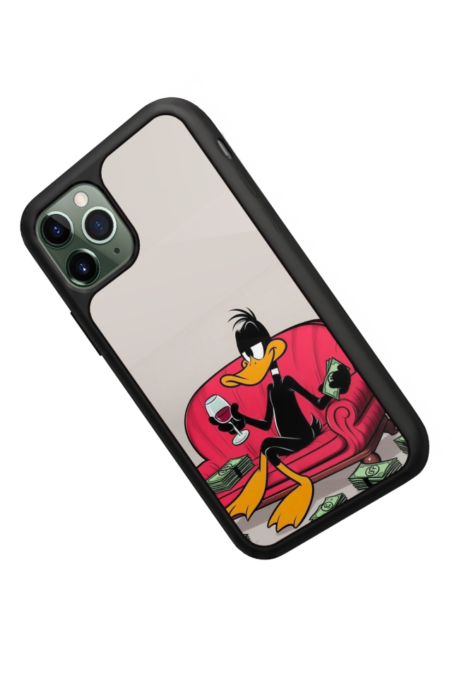 iPhone 11 Pro Uyumlu Daffy duck Tasarımlı Glossy Premium Kılıf