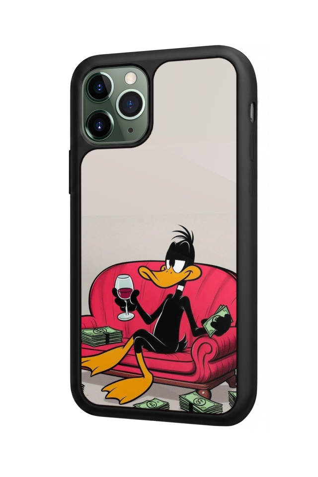 iPhone 11 Pro Uyumlu Daffy duck Tasarımlı Glossy Premium Kılıf
