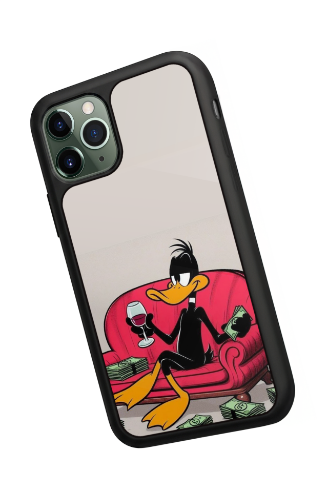 iPhone 11 Pro Uyumlu Daffy duck Tasarımlı Glossy Premium Kılıf
