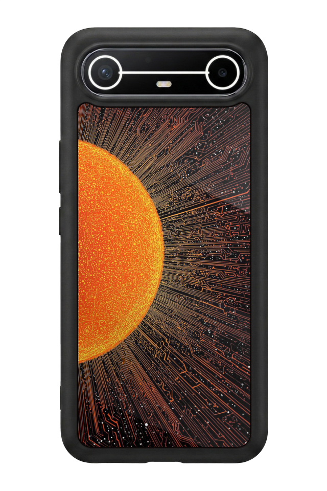 Tecno Spark Slim 5G Uyumlu Güneş Tasarımlı Glossy Premium Kılıf