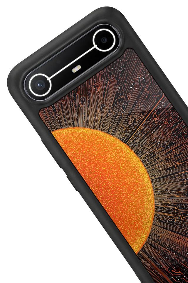 Tecno Spark Slim 5G Uyumlu Güneş Tasarımlı Glossy Premium Kılıf