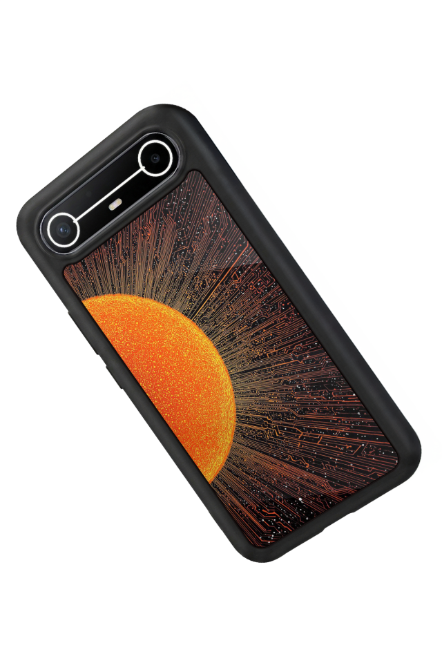 Tecno Spark Slim 5G Uyumlu Güneş Tasarımlı Glossy Premium Kılıf