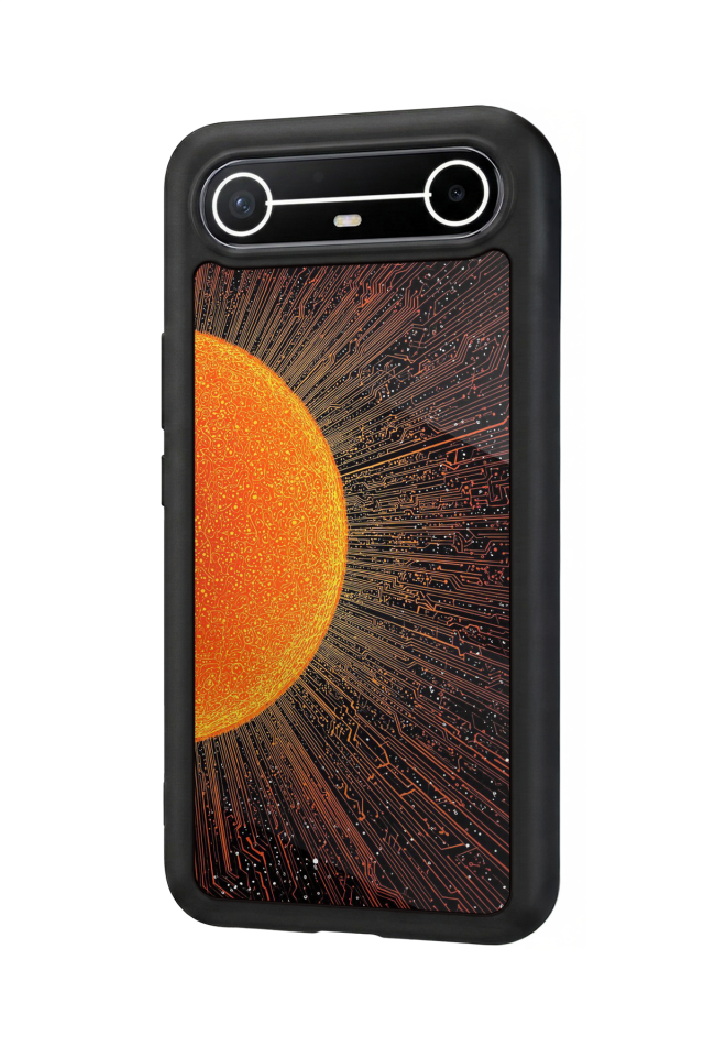 Tecno Spark Slim 5G Uyumlu Güneş Tasarımlı Glossy Premium Kılıf