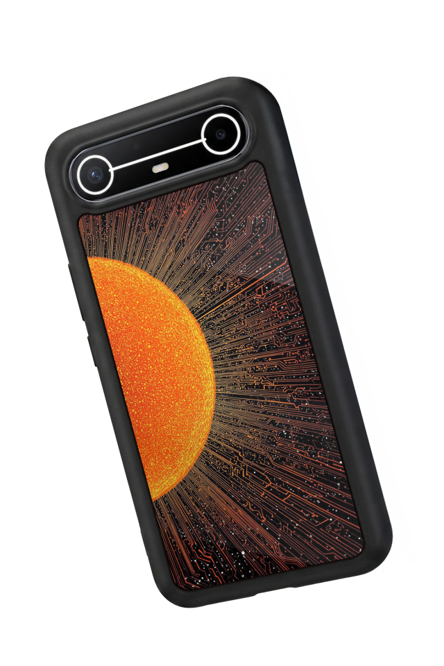 Tecno Spark Slim 5G Uyumlu Güneş Tasarımlı Glossy Premium Kılıf