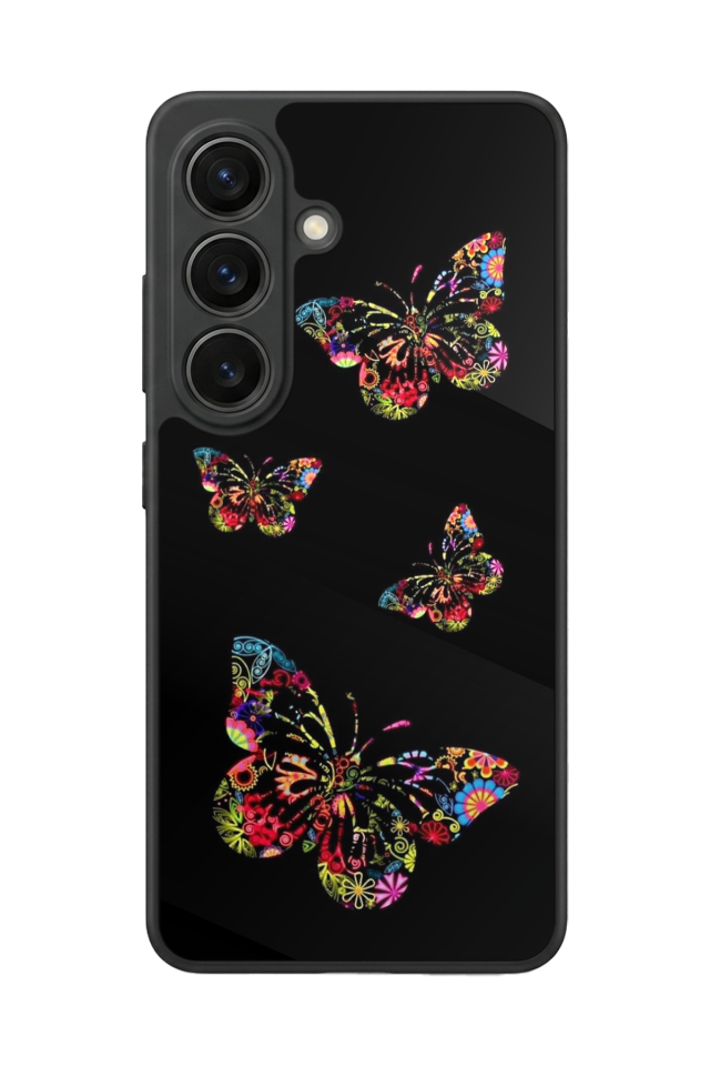 Samsung Galaxy S26 Uyumlu Kelebek Tasarımlı Glossy Premium Kılıf