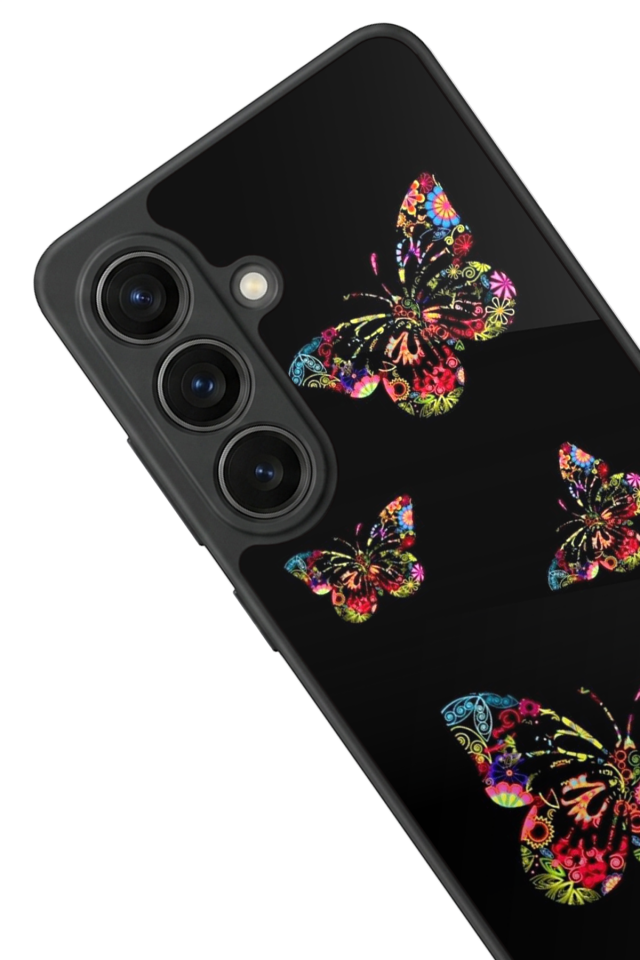 Samsung Galaxy S26 Uyumlu Kelebek Tasarımlı Glossy Premium Kılıf