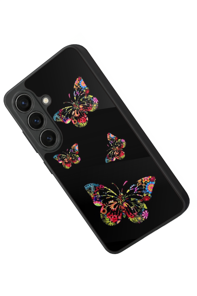 Samsung Galaxy S26 Uyumlu Kelebek Tasarımlı Glossy Premium Kılıf