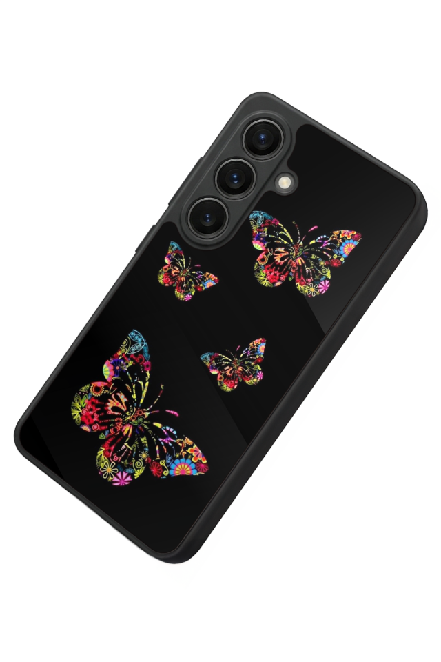 Samsung Galaxy S26 Uyumlu Kelebek Tasarımlı Glossy Premium Kılıf
