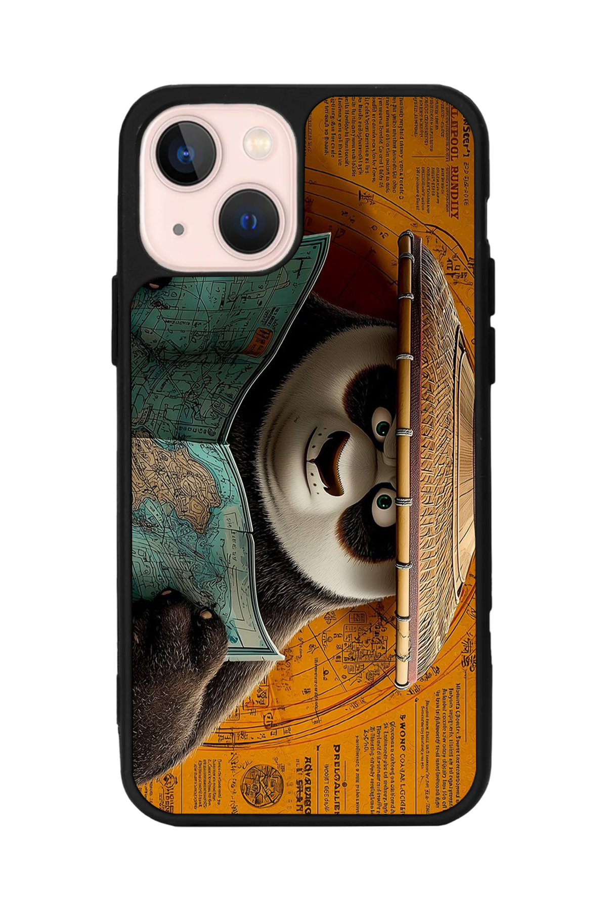 iPhone 14 Plus Uyumlu Kung Fu Panda Tasarımlı Glossy Premium Kılıf