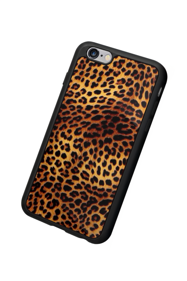 iPhone 6s Plus Uyumlu Leopar Tasarımlı Glossy Premium Kılıf