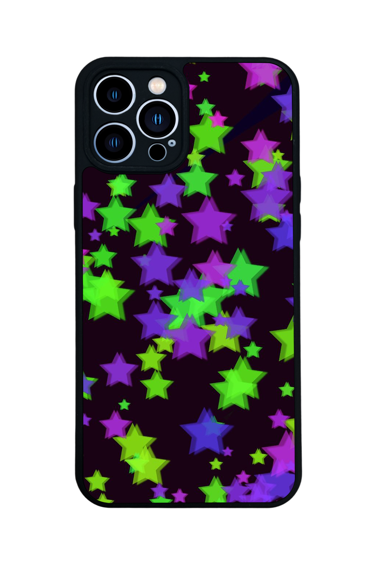 iPhone 13 Pro Max Uyumlu Retro Yildizlar Tasarımlı Glossy Premium Kılıf