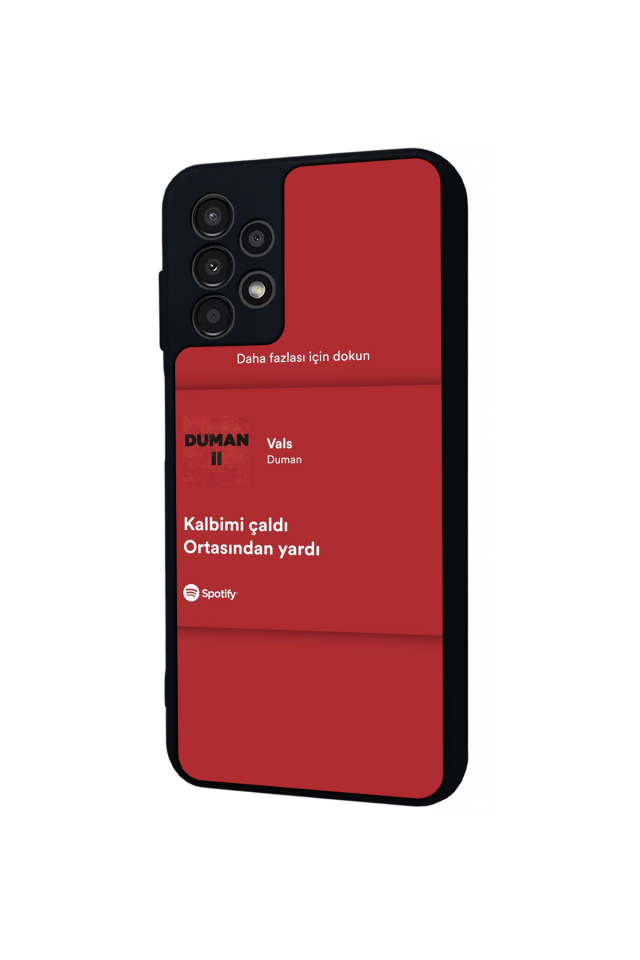 Samsung Galaxy A13 Uyumlu Sarki Sozleri Tasarımlı Glossy Premium Kılıf