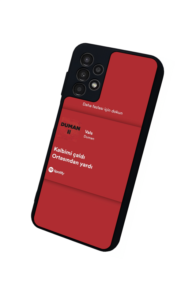 Samsung Galaxy A13 Uyumlu Sarki Sozleri Tasarımlı Glossy Premium Kılıf