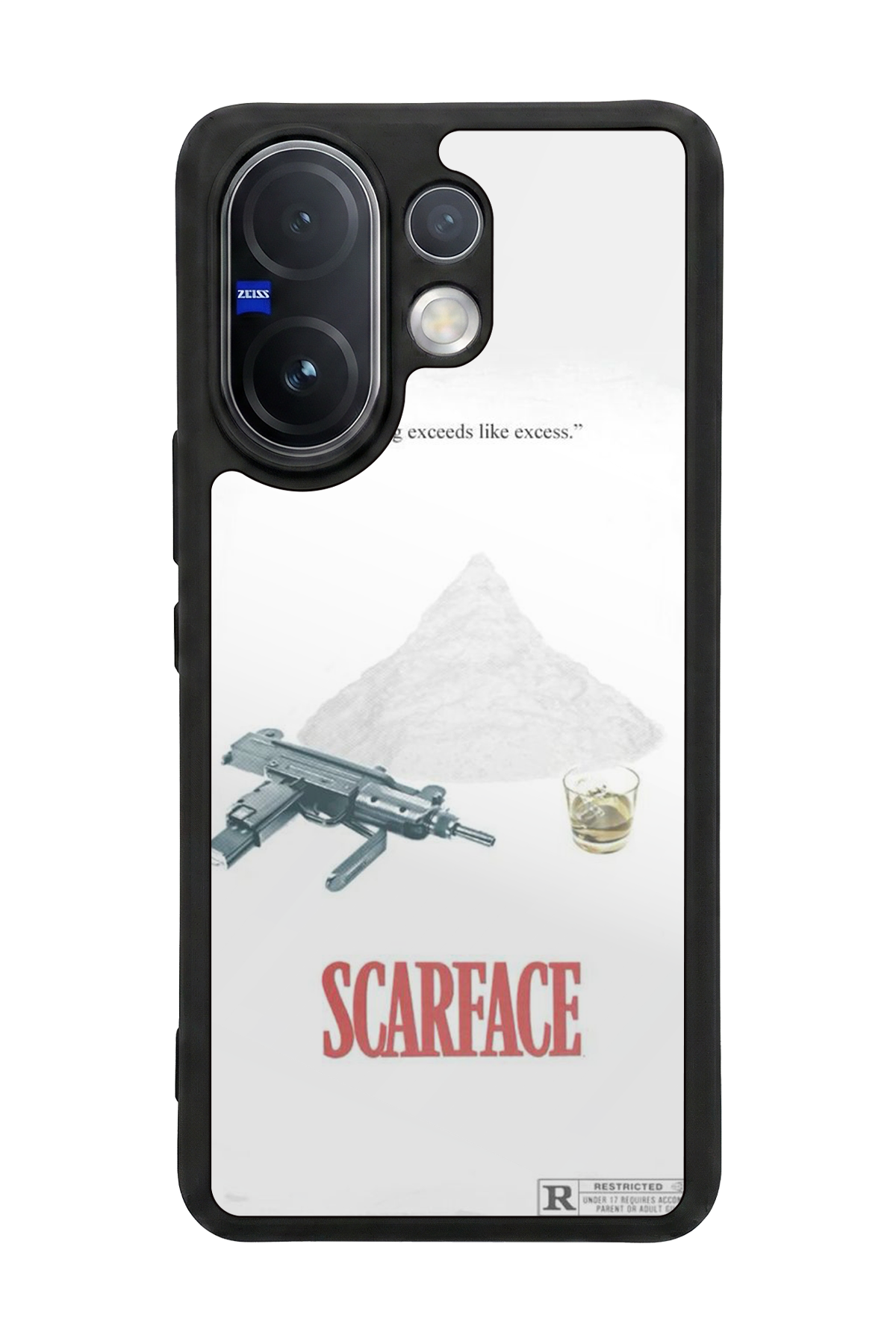 Vivo V60 Uyumlu Scarface Tasarımlı Glossy Premium Kılıf