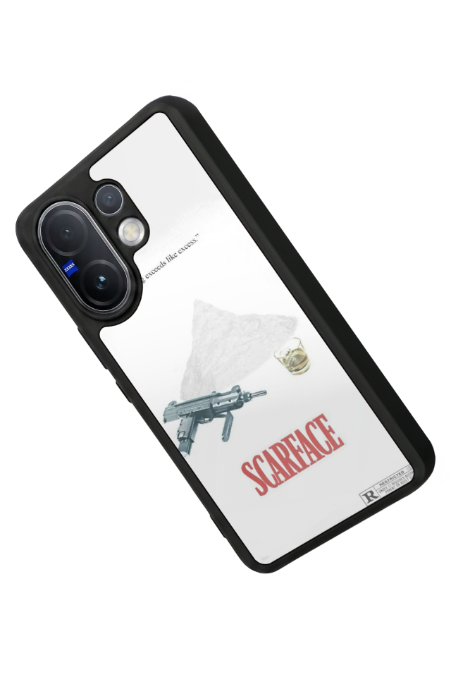 Vivo V60 Uyumlu Scarface Tasarımlı Glossy Premium Kılıf