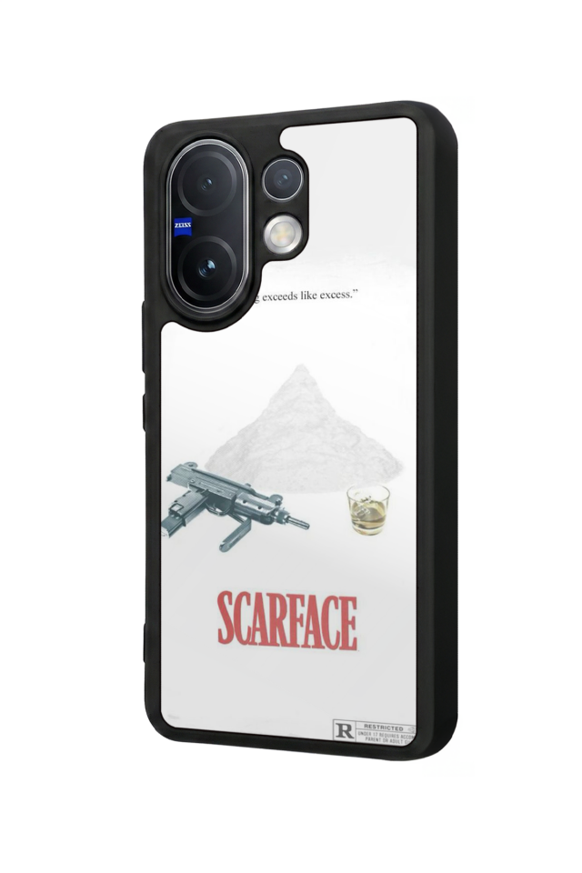 Vivo V60 Uyumlu Scarface Tasarımlı Glossy Premium Kılıf