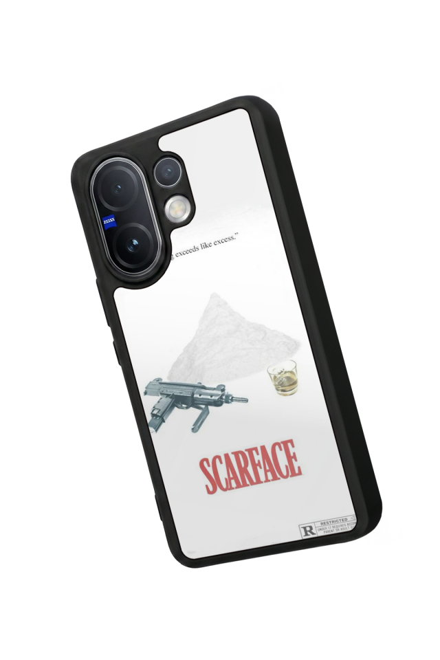 Vivo V60 Uyumlu Scarface Tasarımlı Glossy Premium Kılıf