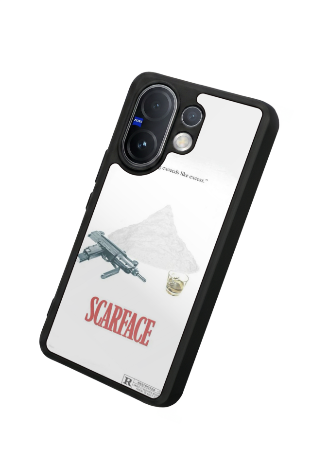 Vivo V60 Uyumlu Scarface Tasarımlı Glossy Premium Kılıf