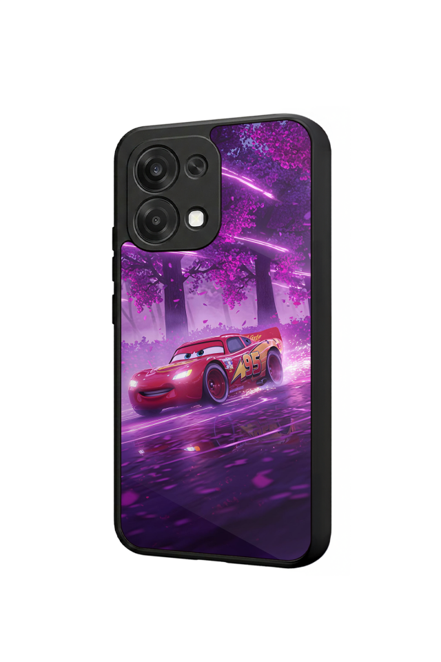 Oppo A6 Pro Uyumlu Şimsek McQueen Tasarımlı Glossy Premium Kılıf