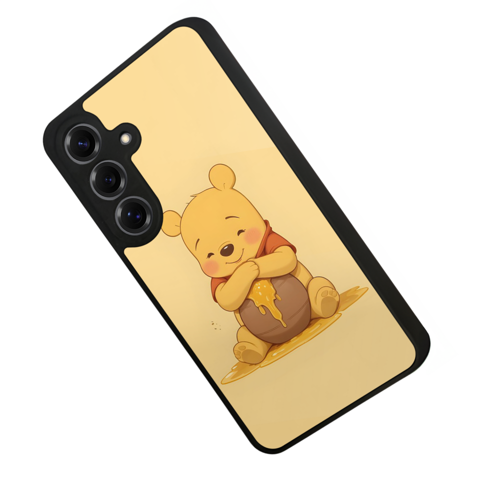 Samsung Galaxy S25 Uyumlu Winnie Tasarımlı Glossy Premium Kılıf