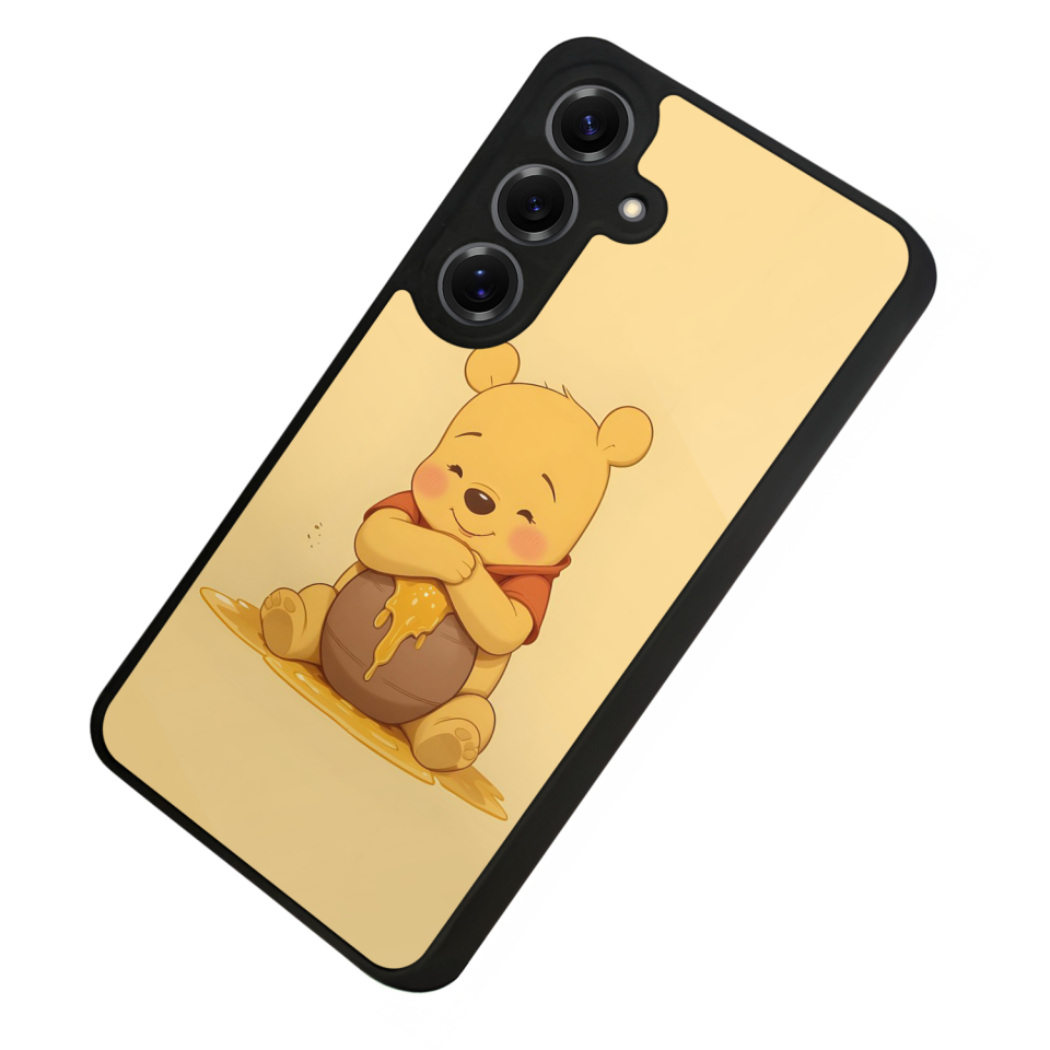 Samsung Galaxy S25 Uyumlu Winnie Tasarımlı Glossy Premium Kılıf