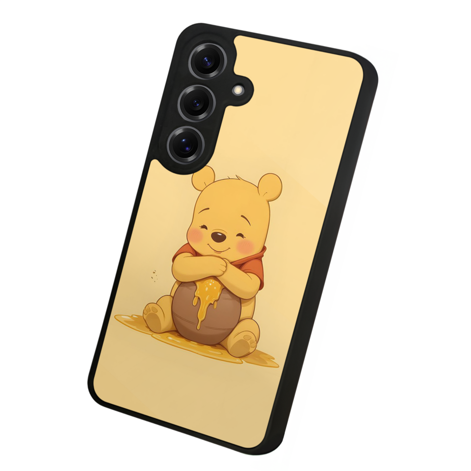 Samsung Galaxy S25 Uyumlu Winnie Tasarımlı Glossy Premium Kılıf