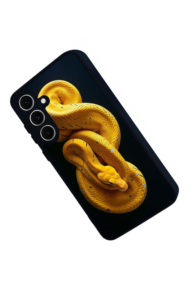 Samsung Galaxy A16 Uyumlu Yılan Tasarımlı Glossy Premium Kılıf