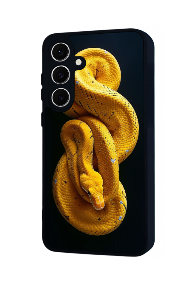 Samsung Galaxy A16 Uyumlu Yılan Tasarımlı Glossy Premium Kılıf