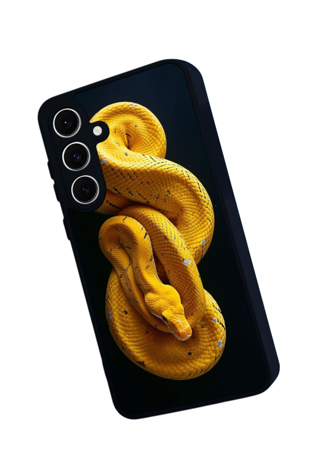 Samsung Galaxy A16 Uyumlu Yılan Tasarımlı Glossy Premium Kılıf