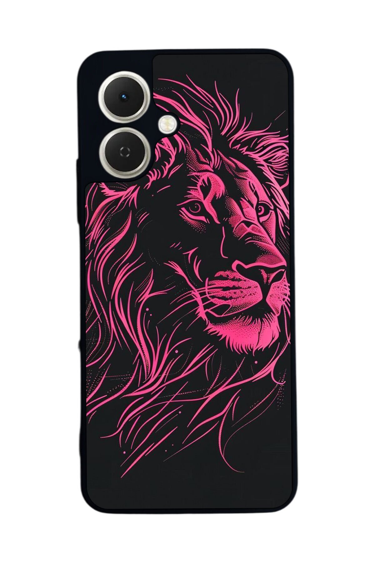 Tecno Spark GO 2 Uyumlu Aslan Tasarımlı Glossy Premium Kılıf