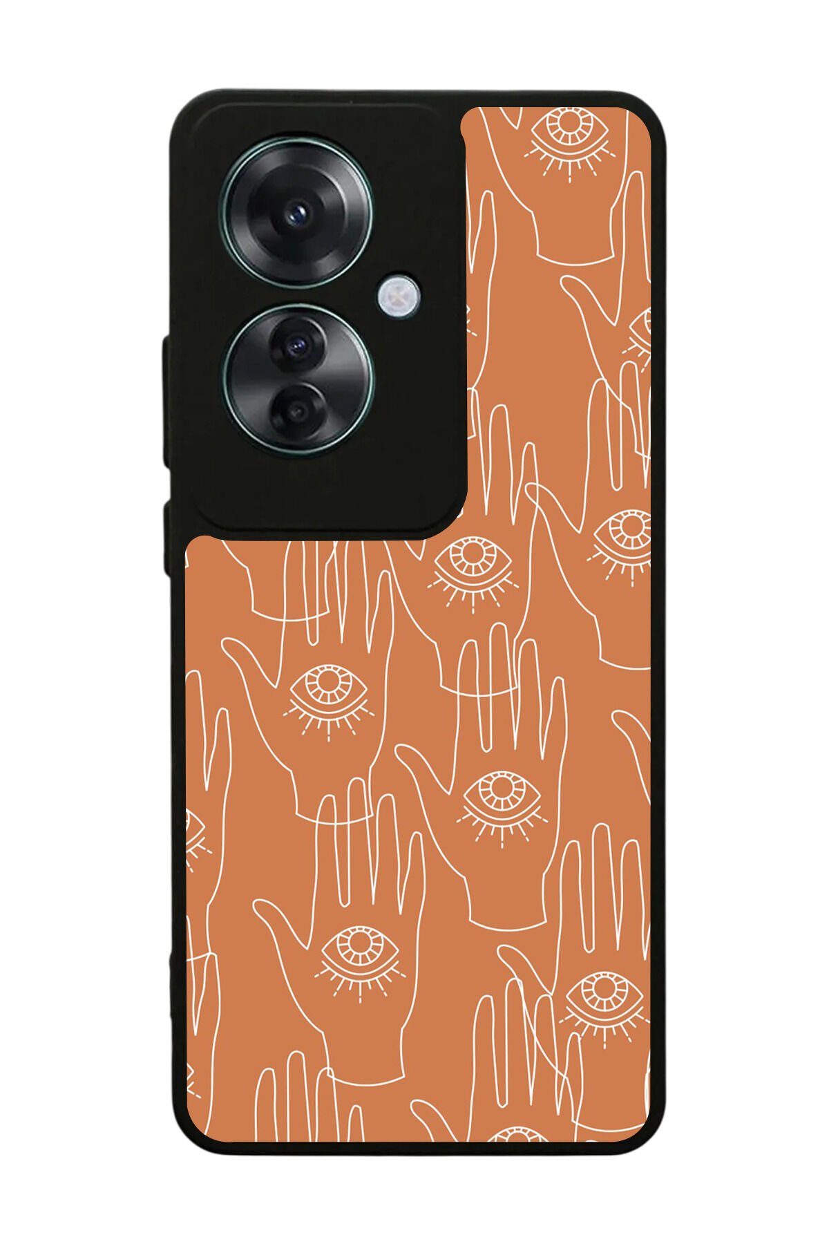 Oppo Reno 11F Uyumlu Line Art Tasarımlı Glossy Premium Kılıf