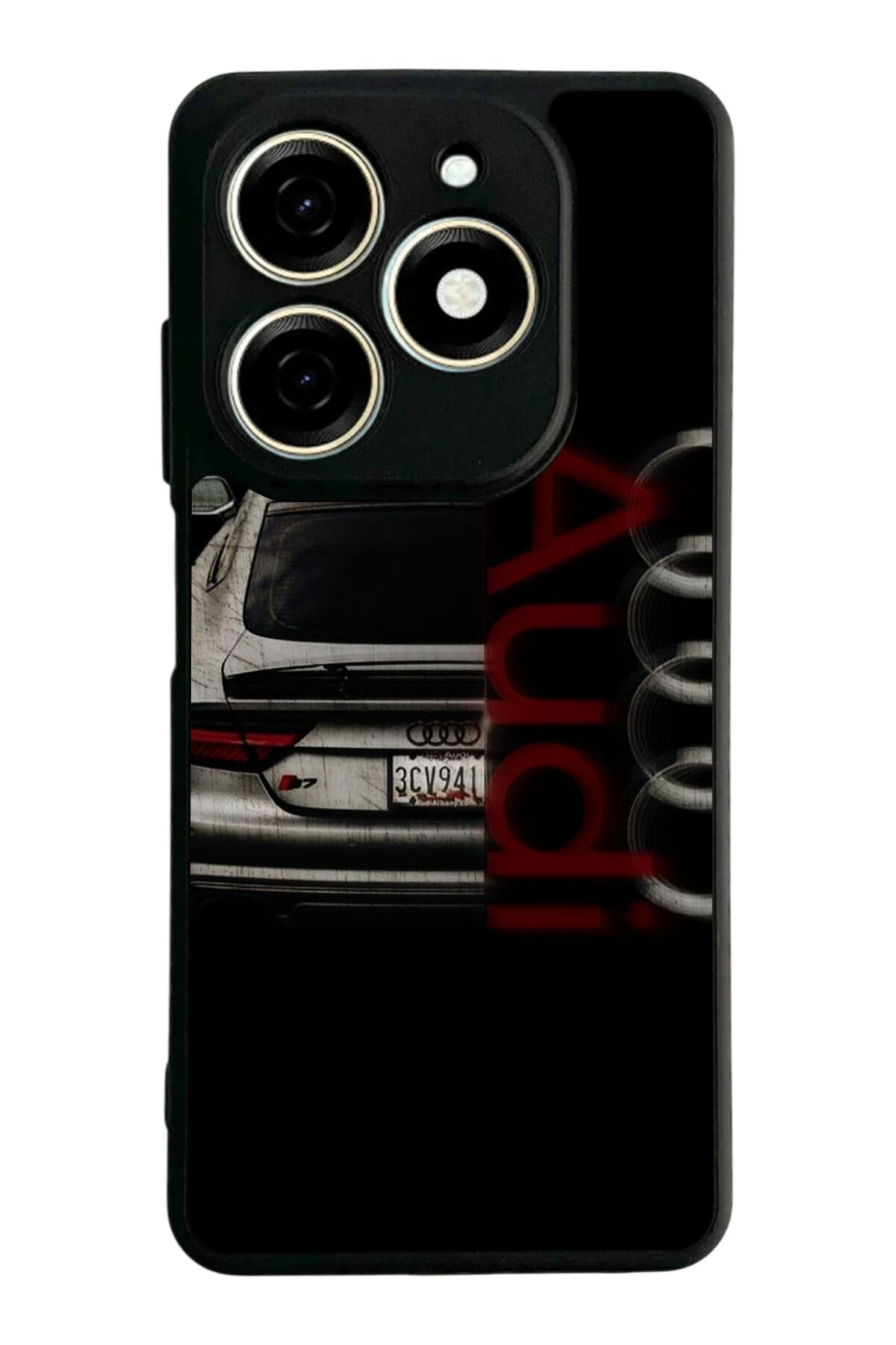 Infınıx Smart 8 Pro Uyumlu Audi Tasarımlı Glossy Premium Kılıf