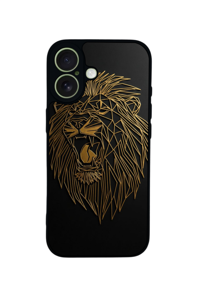 iPhone 17 Uyumlu Aslan Tasarımlı Glossy Premium Kılıf