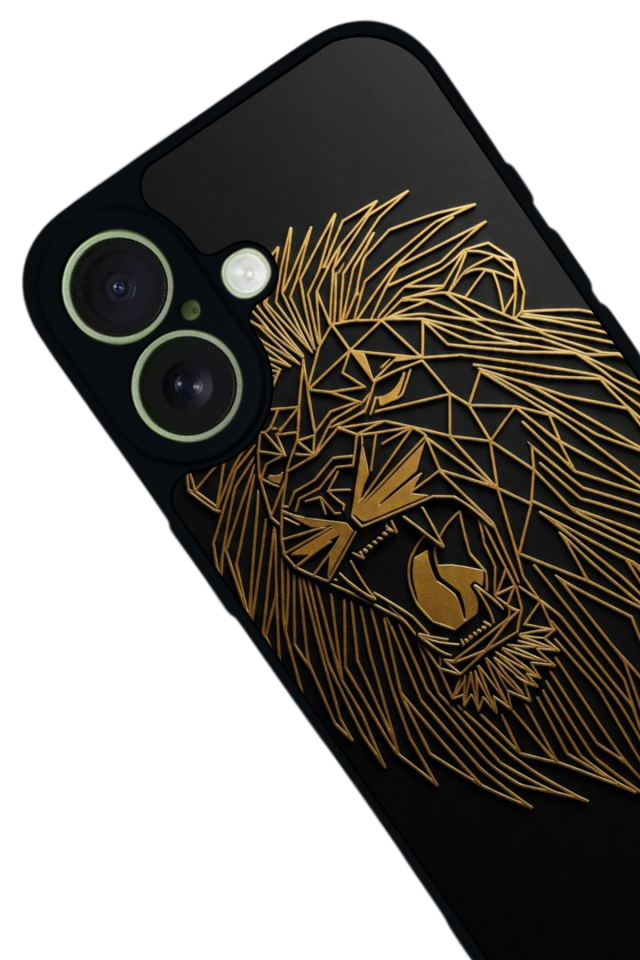 iPhone 17 Uyumlu Aslan Tasarımlı Glossy Premium Kılıf