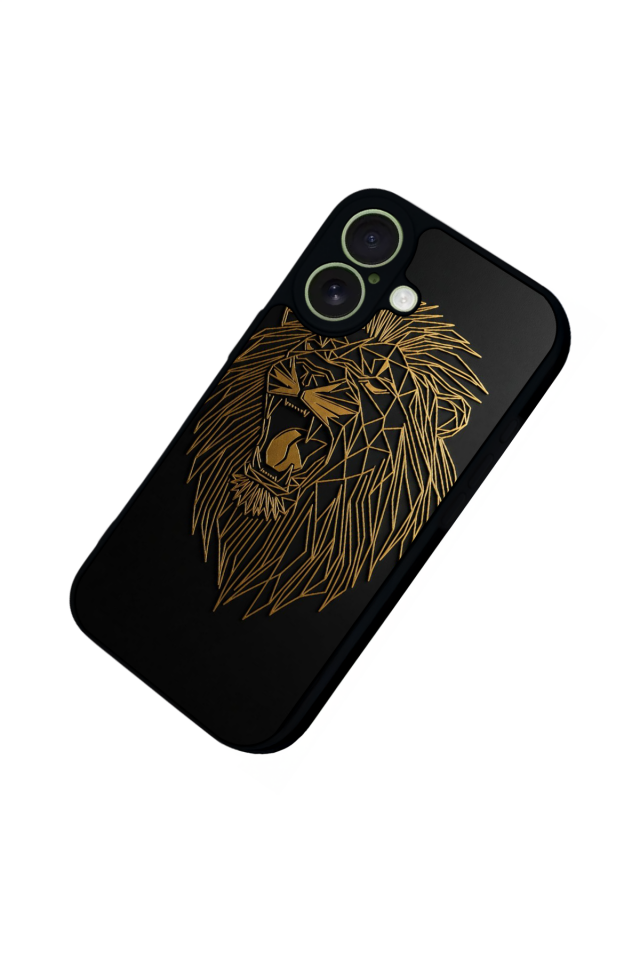 iPhone 17 Uyumlu Aslan Tasarımlı Glossy Premium Kılıf