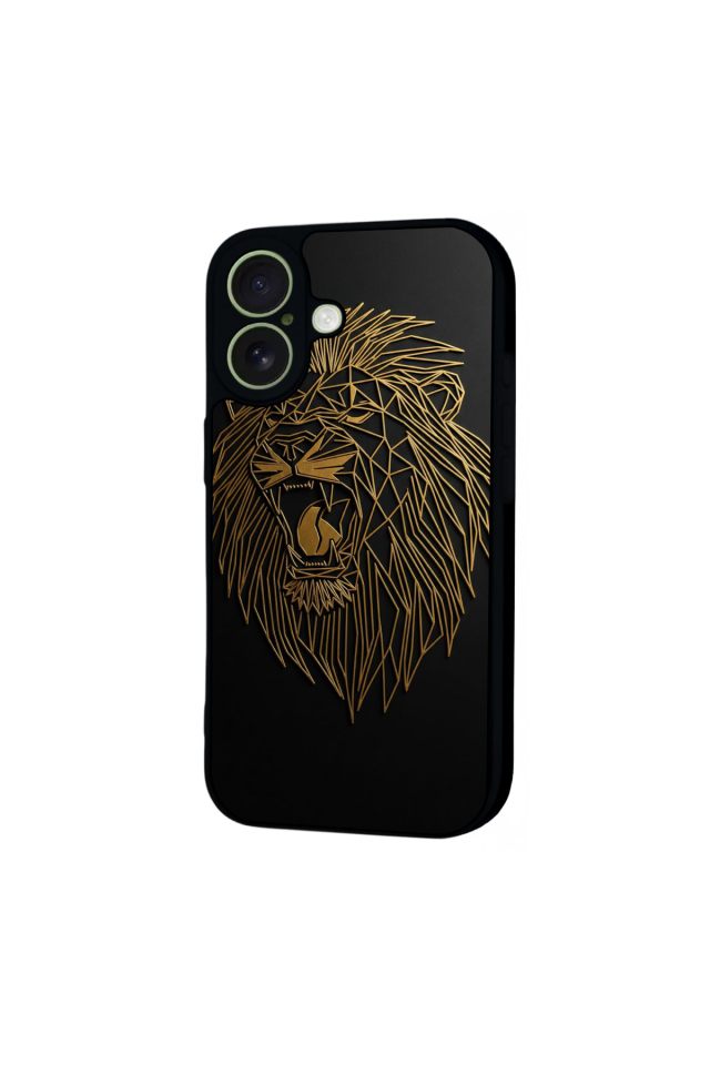 iPhone 17 Uyumlu Aslan Tasarımlı Glossy Premium Kılıf