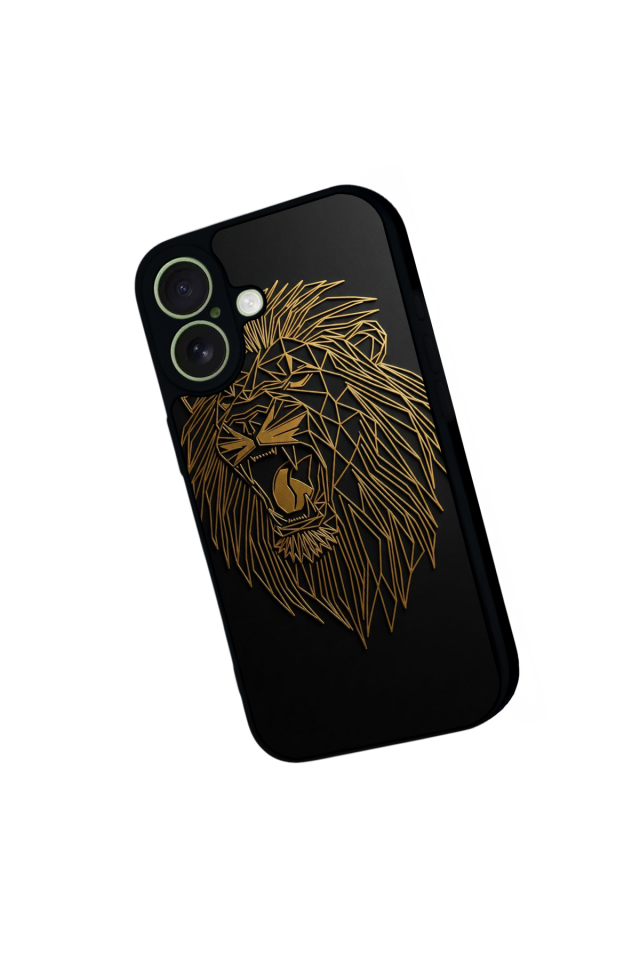 iPhone 17 Uyumlu Aslan Tasarımlı Glossy Premium Kılıf