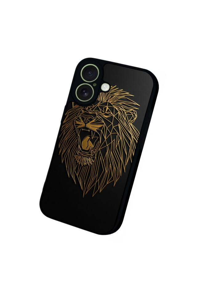 iPhone 17 Uyumlu Aslan Tasarımlı Glossy Premium Kılıf