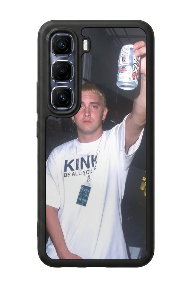 Infinix Hot 60 Pro Plus Uyumlu Eminem Tasarımlı Glossy Premium Kılıf