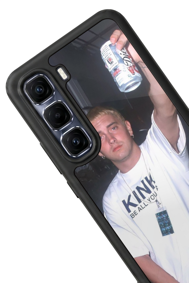 Infinix Hot 60 Pro Plus Uyumlu Eminem Tasarımlı Glossy Premium Kılıf