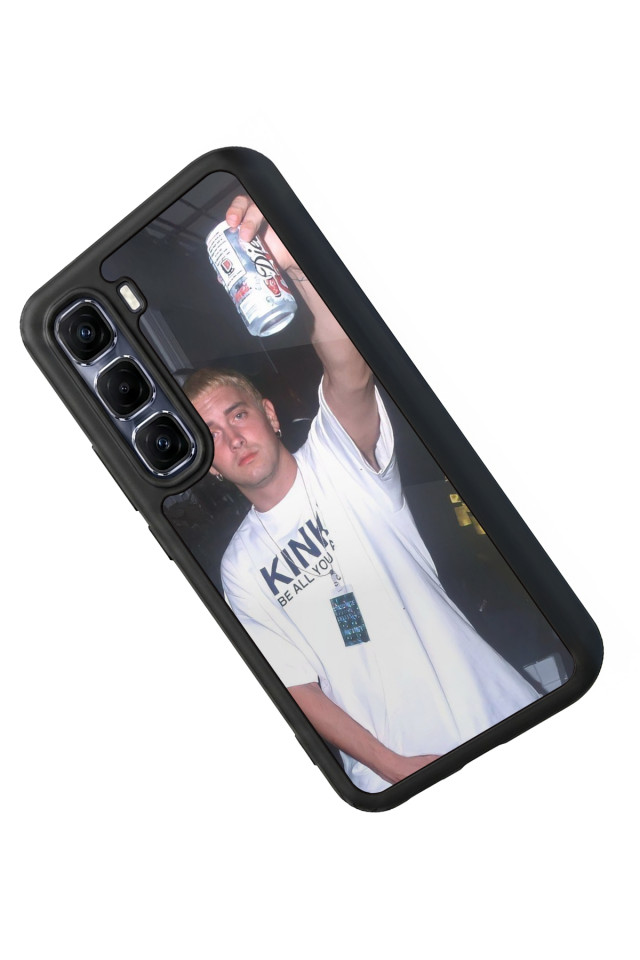 Infinix Hot 60 Pro Plus Uyumlu Eminem Tasarımlı Glossy Premium Kılıf