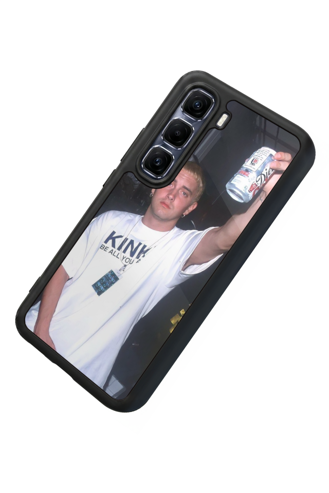 Infinix Hot 60 Pro Plus Uyumlu Eminem Tasarımlı Glossy Premium Kılıf