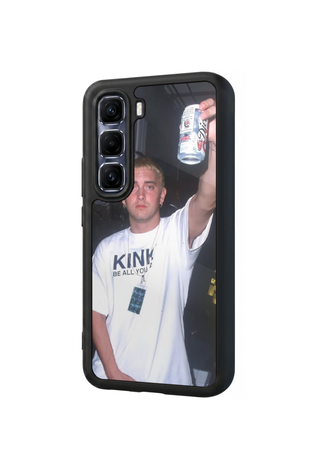 Infinix Hot 60 Pro Plus Uyumlu Eminem Tasarımlı Glossy Premium Kılıf